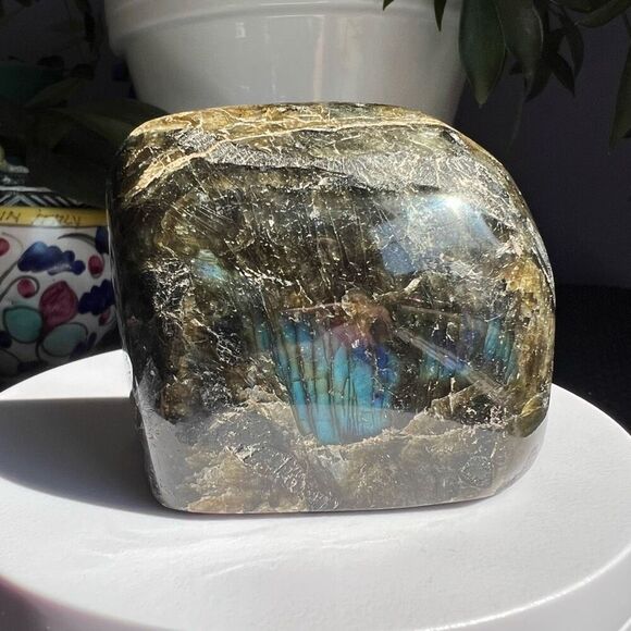 Labradorite Crystal Freeform Meditation‎ Stone Large (#3) - Picture 11 of 15